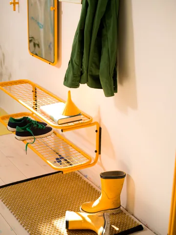 Classic shoe rack 80 cm - Sun yellow - Essem Design