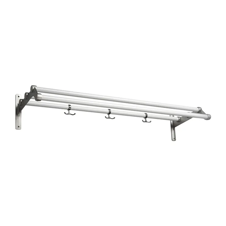 Nostalgi 291 hat shelf 100 cm - White-aluminum - Essem Design