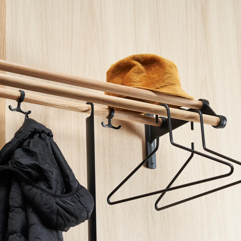 Nostalgi 291 hat shelf, Birch, white  Essem Design