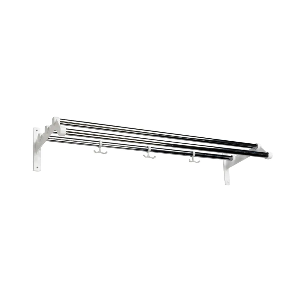 Nostalgi 291 hat shelf, Chrome, white  Essem Design