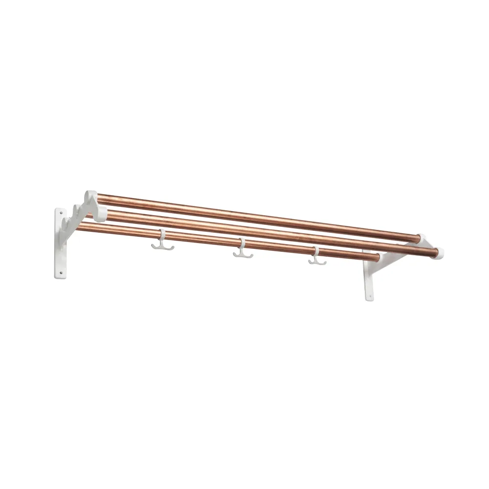 Nostalgi 291 hat shelf, Copper, white  Essem Design