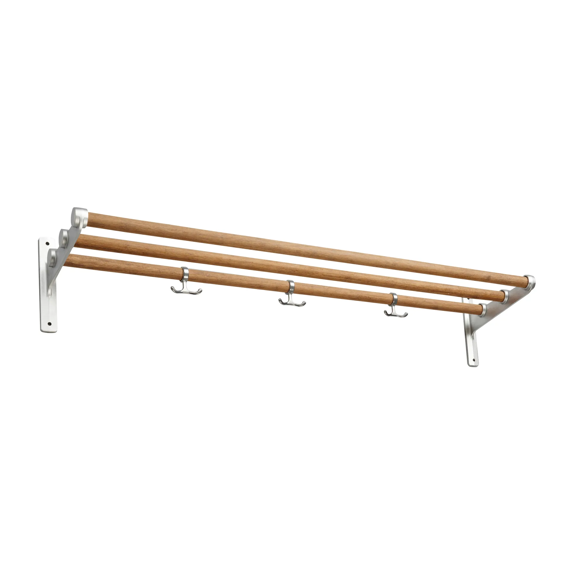 Nostalgi hat shelf/ shoe shelf, Bambu-aluminum Essem Design