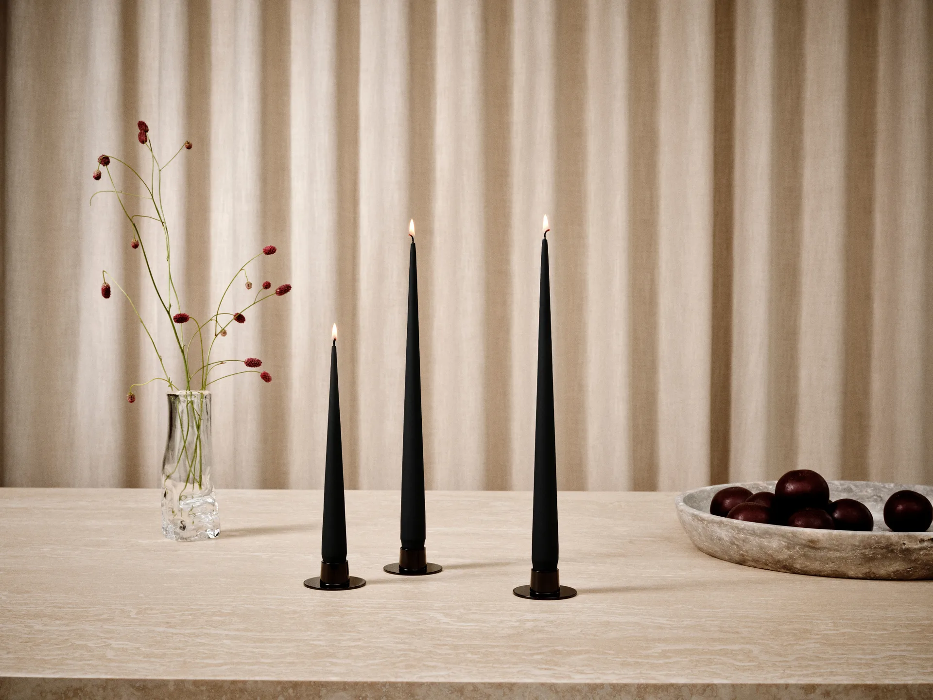 ester & erik light 4-pack matte, Velvet matt black 95, 42 cm ester & erik