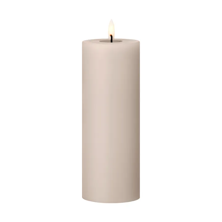 ester & erik pillar candle LED - 22 Linen Grey, 20 cm - ester & erik