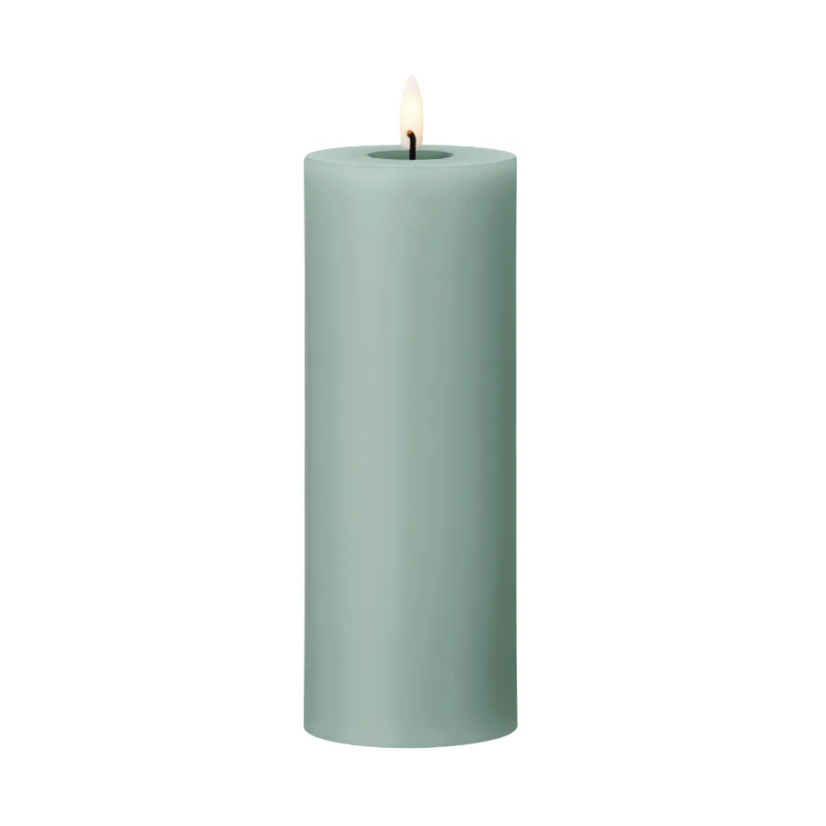 ester & erik pillar candle LED, 67 Jade stone, 20 cm ester & erik