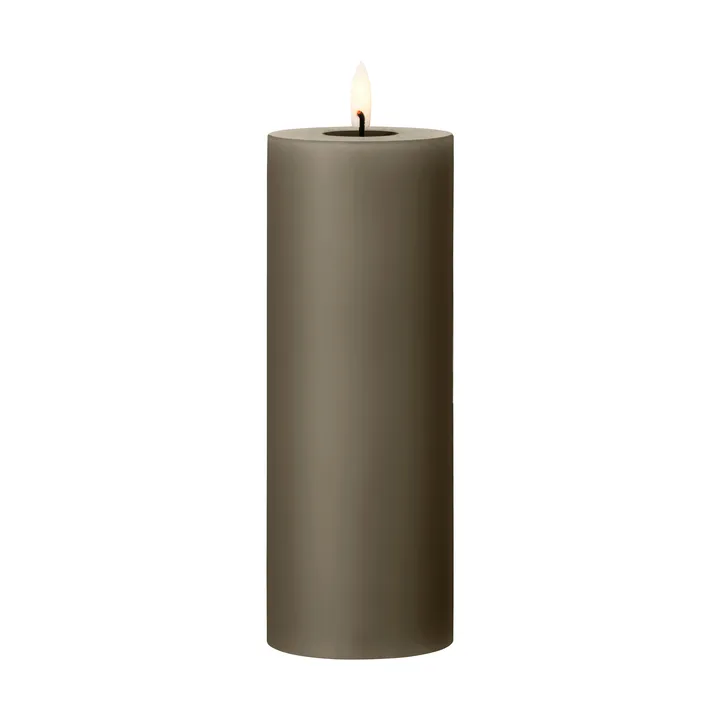 ester & erik pillar candle LED - 77 Caviar, 20 cm - ester & erik