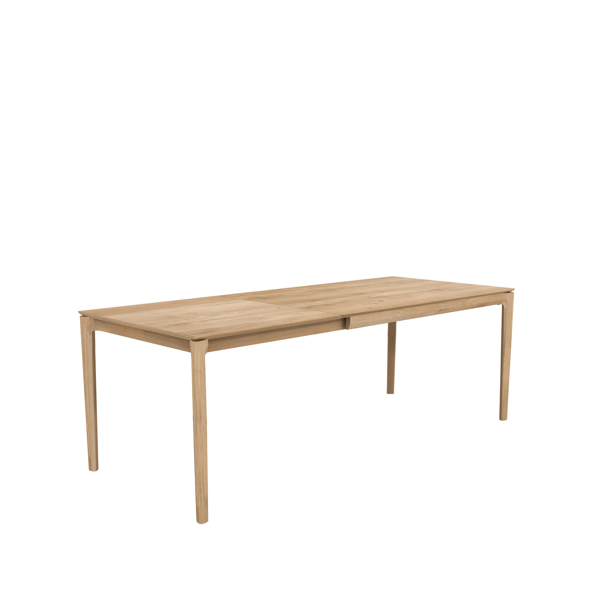 Beech dining table with extension leaf, Oak wax oil 90x140/220 cm Ethnicraft