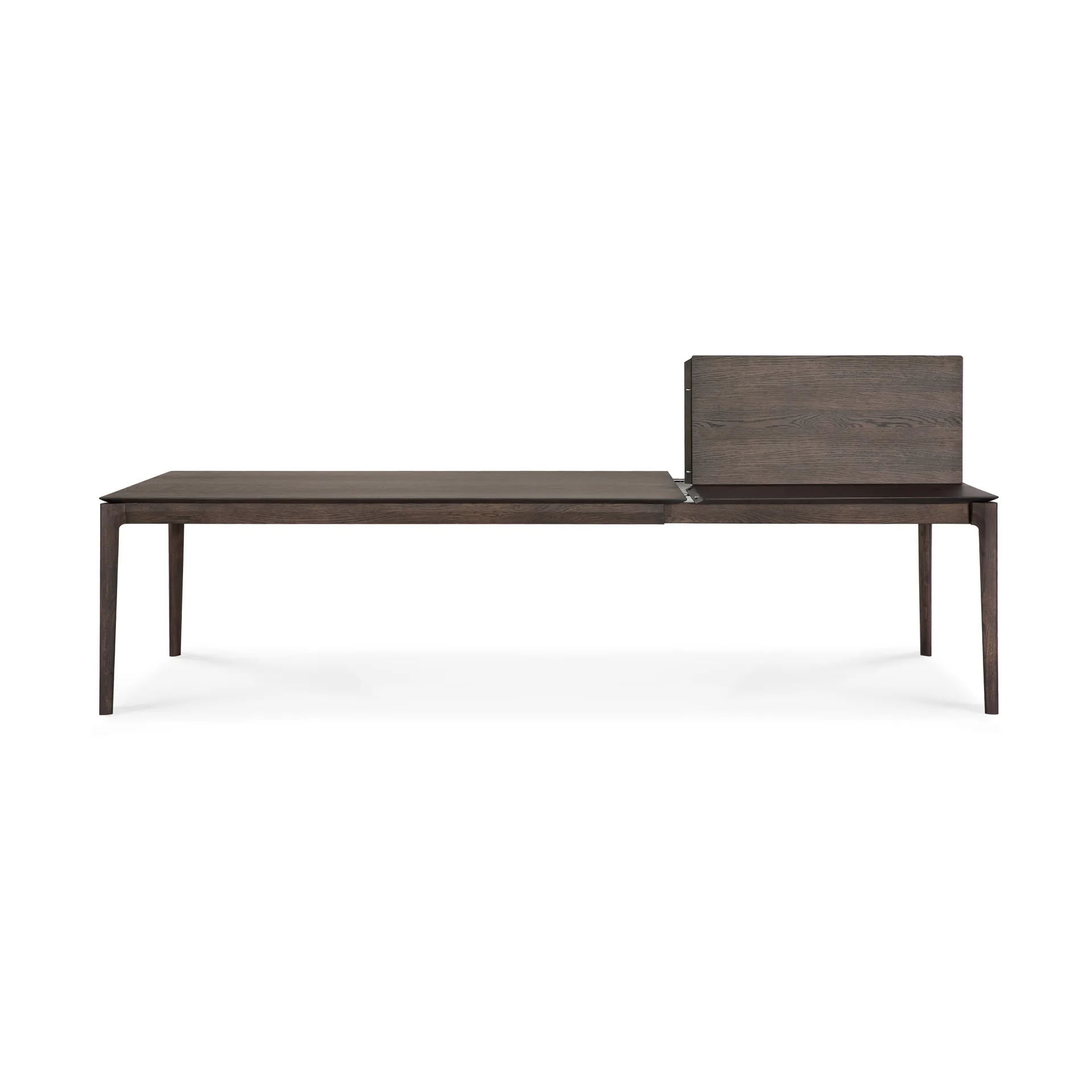 Beech extendable dining table, Brown-lacquered oak, 100x200/300 cm Ethnicraft