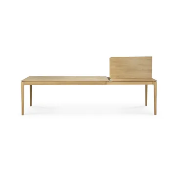 Beech extendable dining table - Lacquered oak, 100x200/300 cm - Ethnicraft