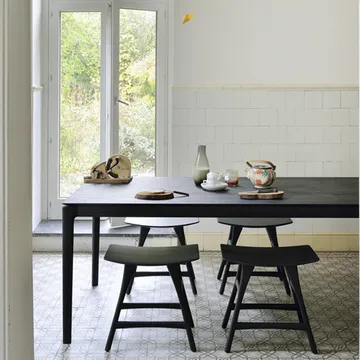 Bok dining table 140x80 cm - Black stained oak - Ethnicraft