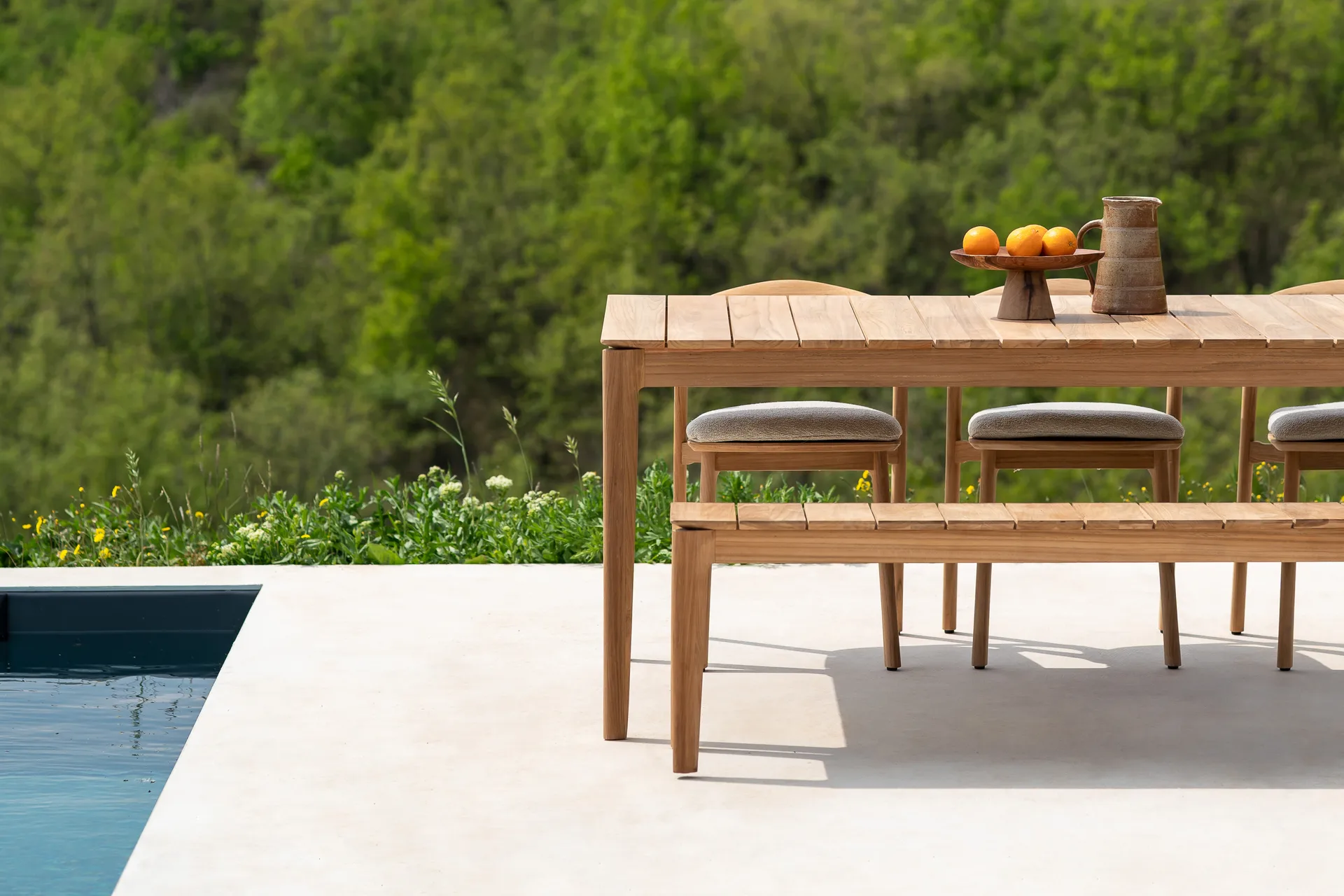 Bok outdoor bench, Teak 162 cm Ethnicraft