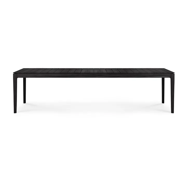 Bok outdoor dining table black stained teak - 300x110 cm - Ethnicraft