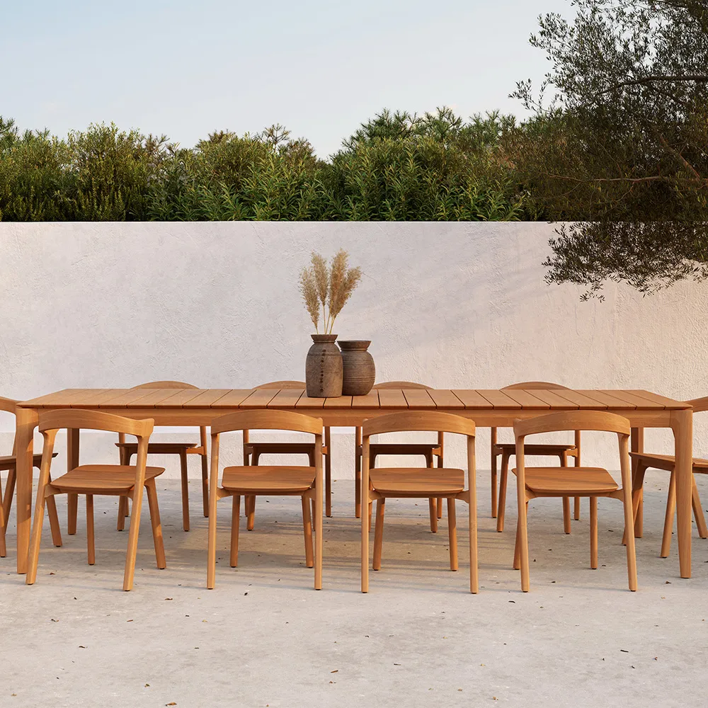 Bok outdoor dining table teak, 300x110 cm Ethnicraft