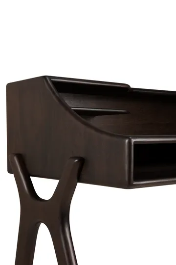 Flow desk - Rose brown mahogany, 140x55 cm - Ethnicraft