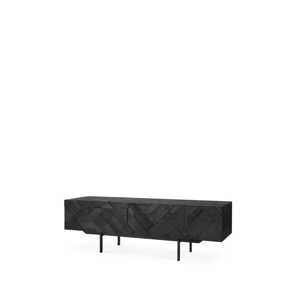 Graphic media cabinet, Black 162 cm Ethnicraft
