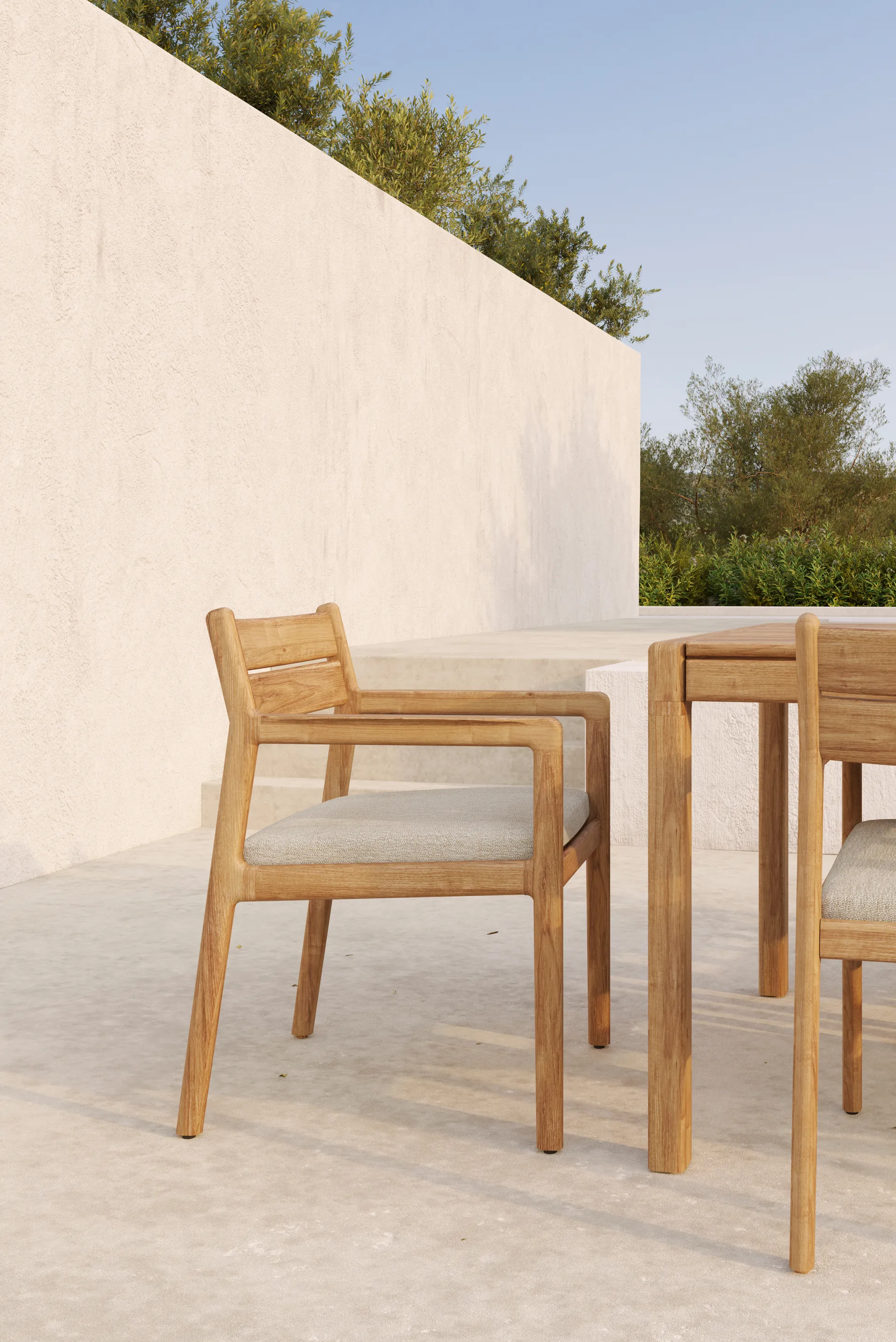 Jack Outdoor Dining armchair, Natural Ethnicraft