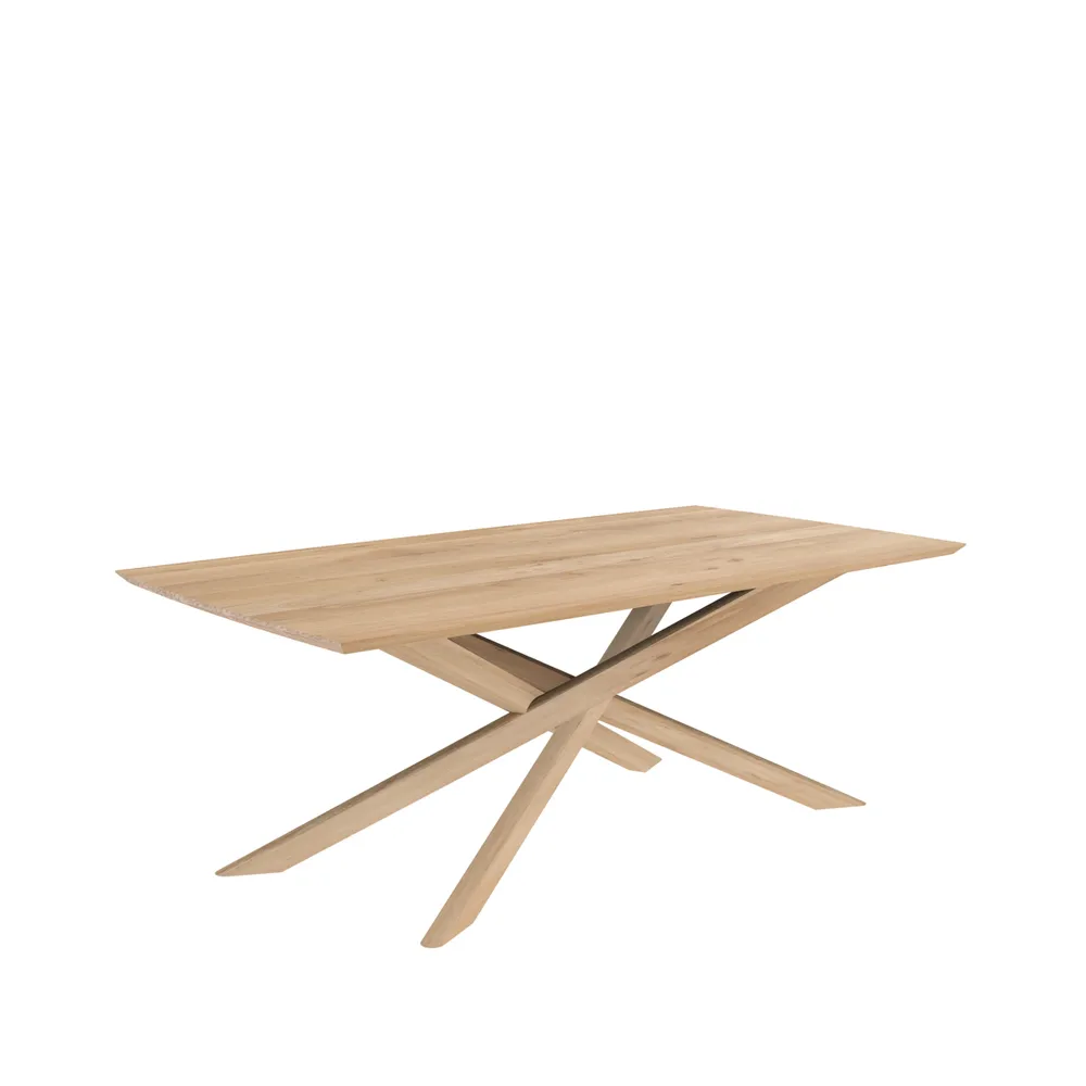 Mikado dining table, Oak wax oil 203x106 cm Ethnicraft