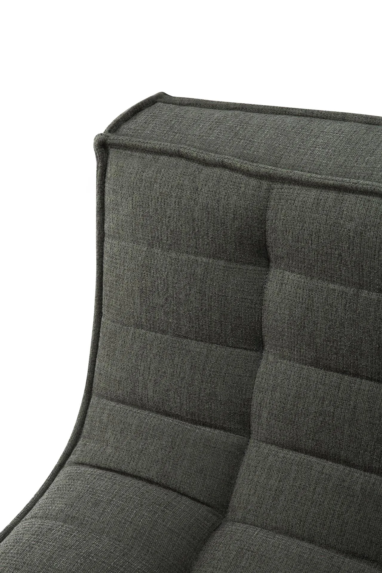 N701 corner module straight, Moss Eco fabric Ethnicraft