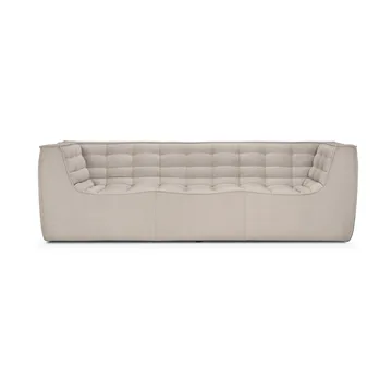 N701 sofa 3 seater sofa - Beige, with armrests - Ethnicraft