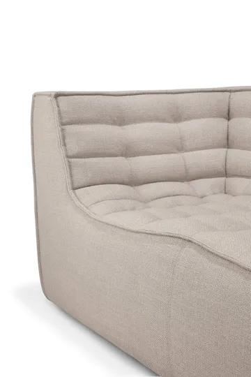 N701 sofa 3 seater sofa - Beige, with armrests - Ethnicraft