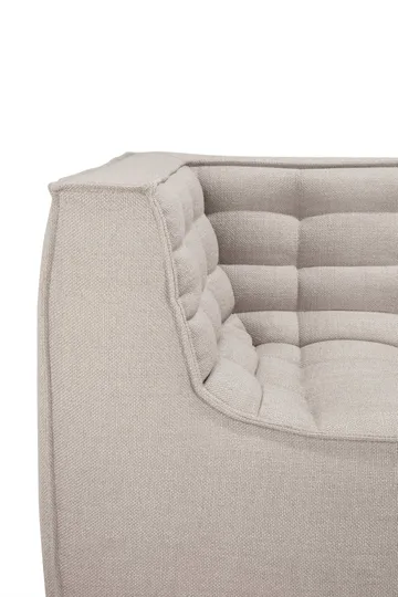 N701 sofa 3 seater sofa - Beige, with armrests - Ethnicraft