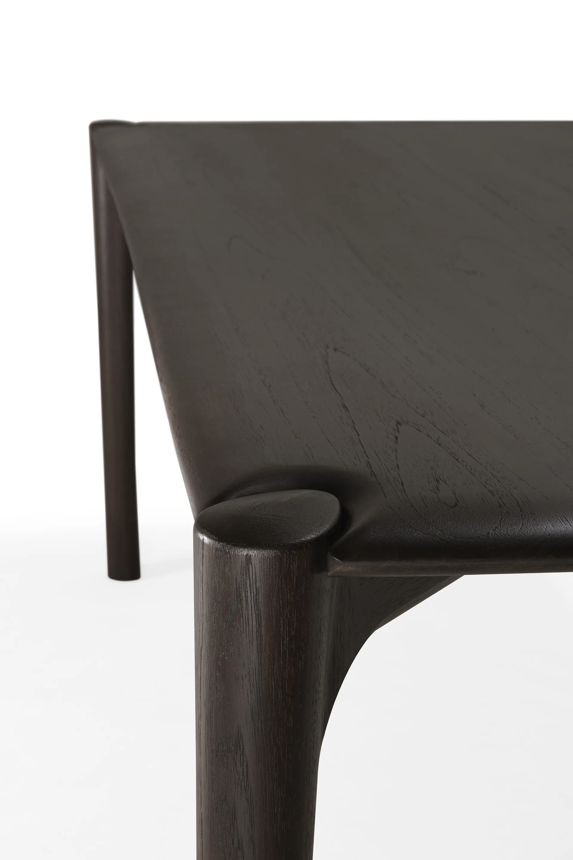 PI Dining table, Dark brown teak, 160x80 cm Ethnicraft