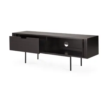 Roller Max TV unit - Lacquered teak-black-2 doors - Ethnicraft