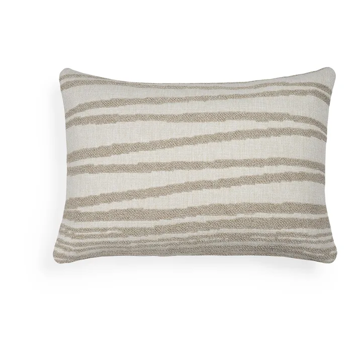 Stripes outdoor pillow 40x60 cm - Lumbar (beige) - Ethnicraft