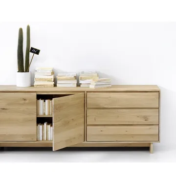 Wave sideboard - Oiled oak 2 doors 3 drawers - Ethnicraft