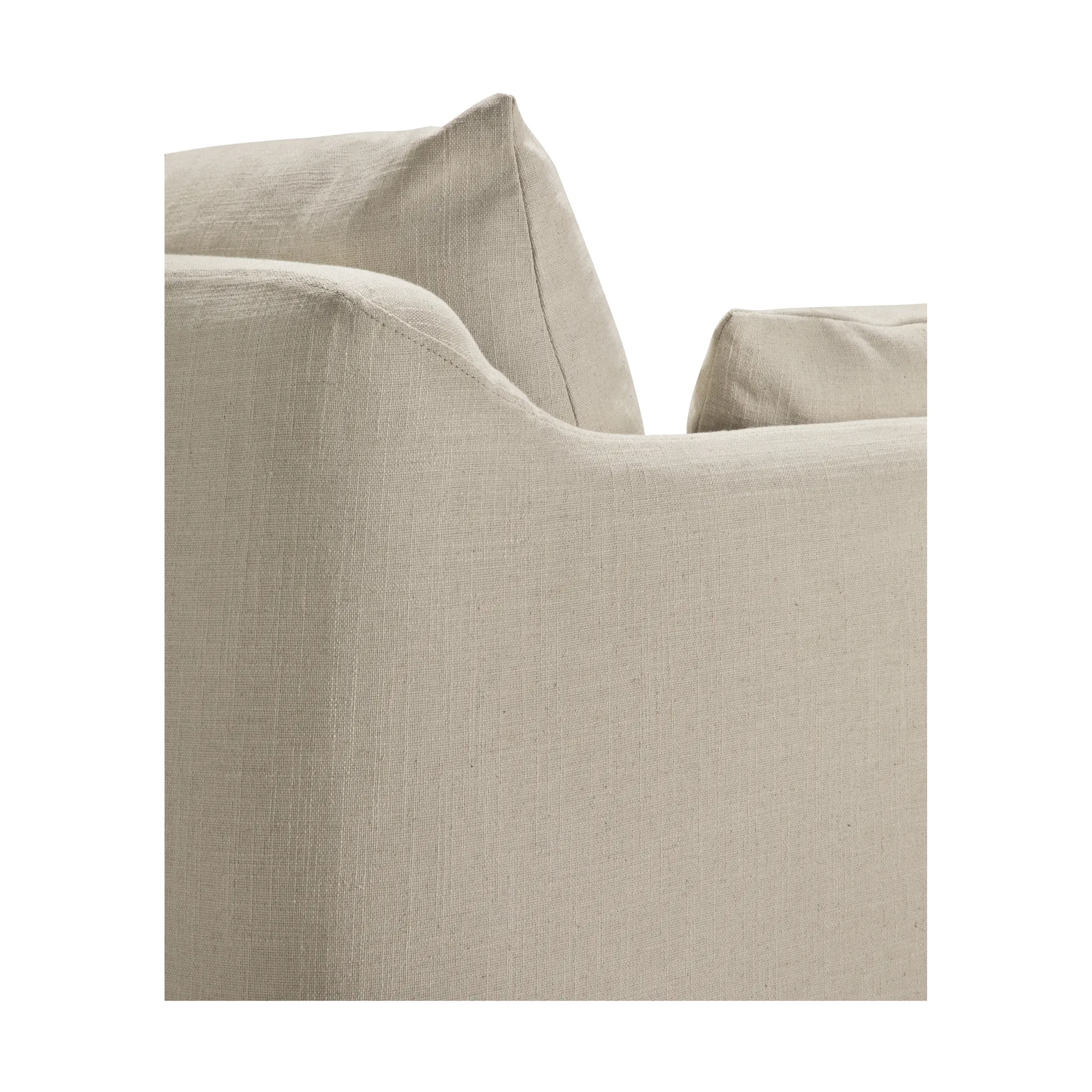 Weave sofa with removable cover, Bone, 3 seater Ethnicraft