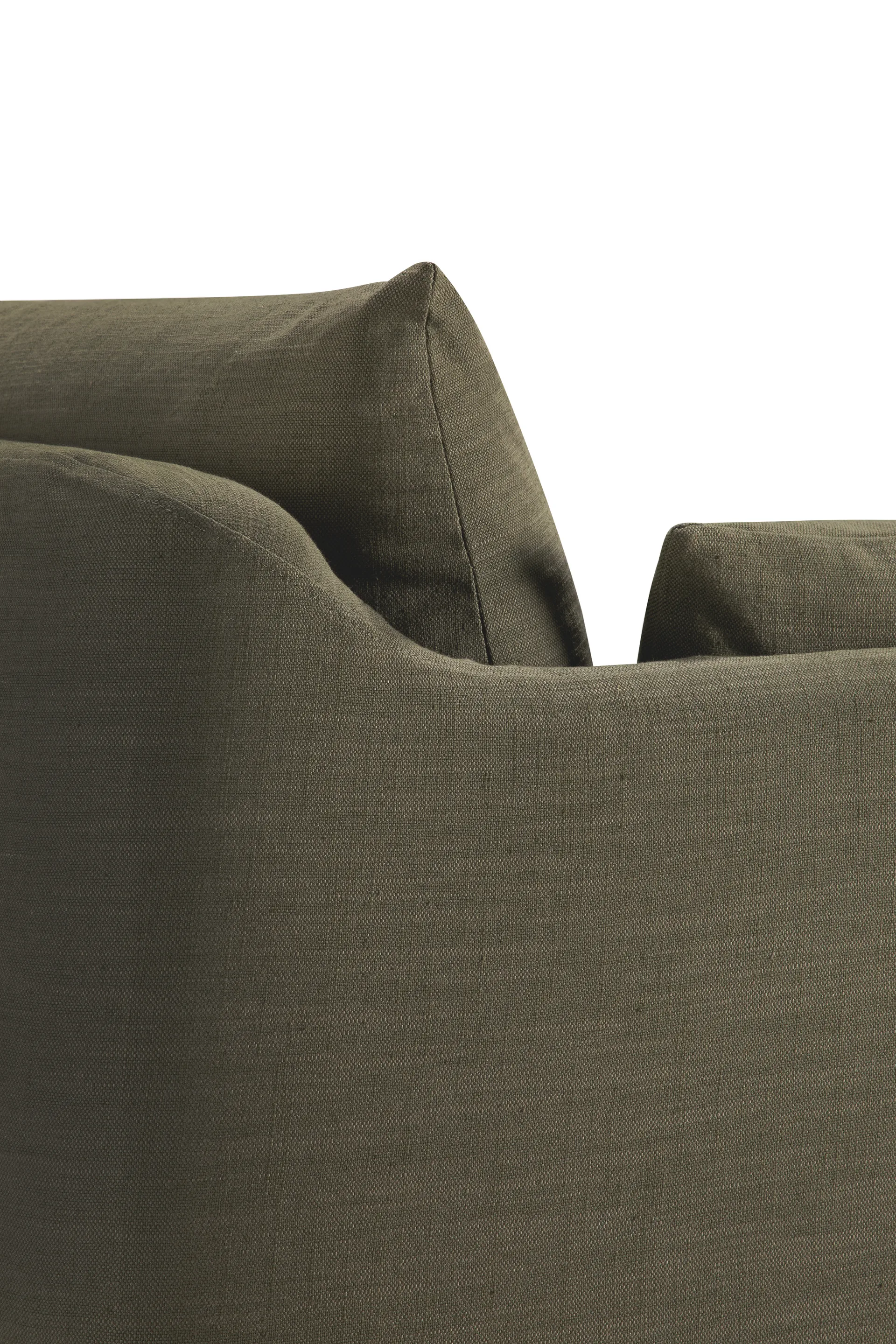 Weave sofa with removable cover, Green, 3 seater Ethnicraft