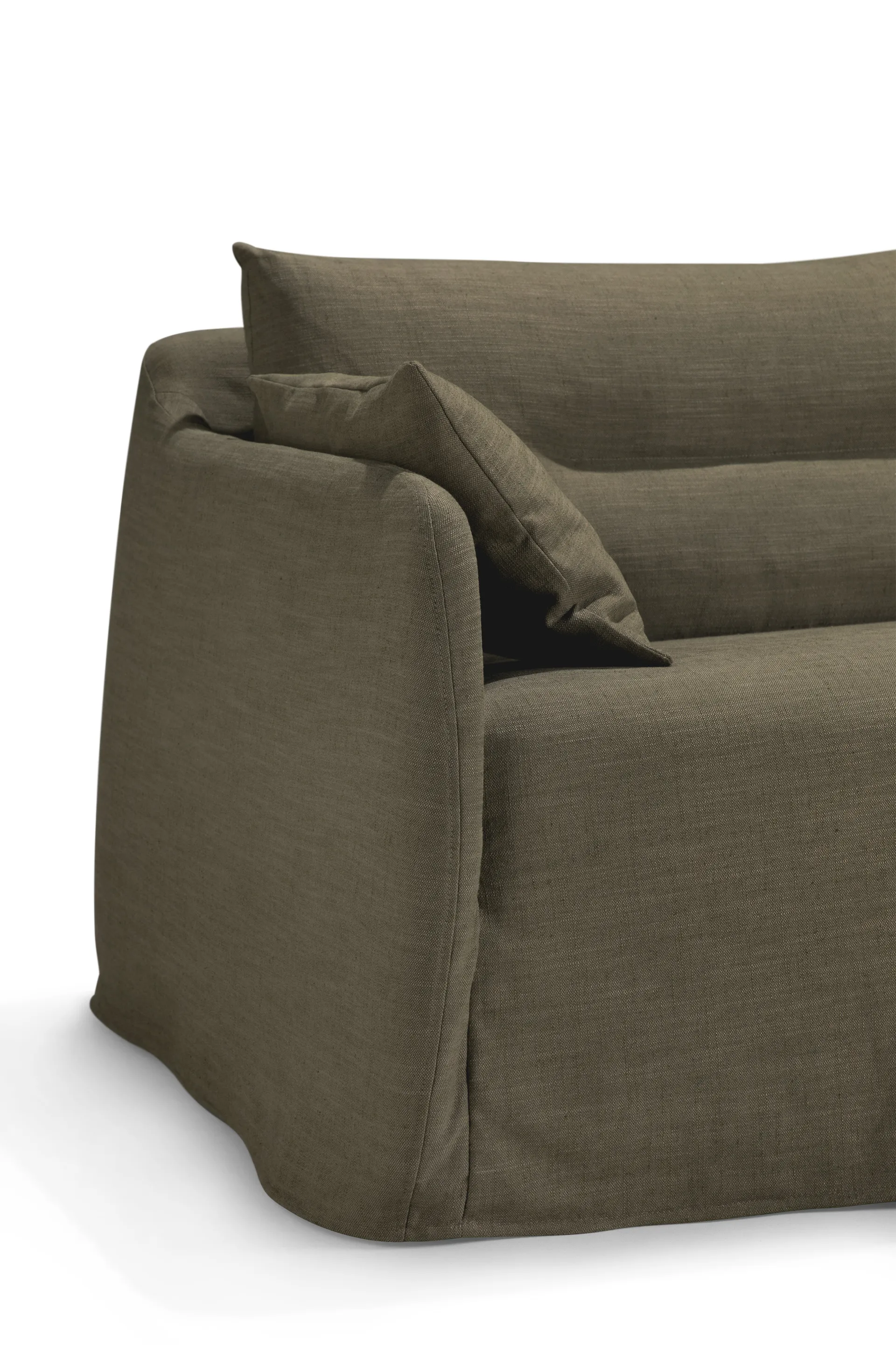 Weave sofa with removable cover, Green, 3 seater Ethnicraft