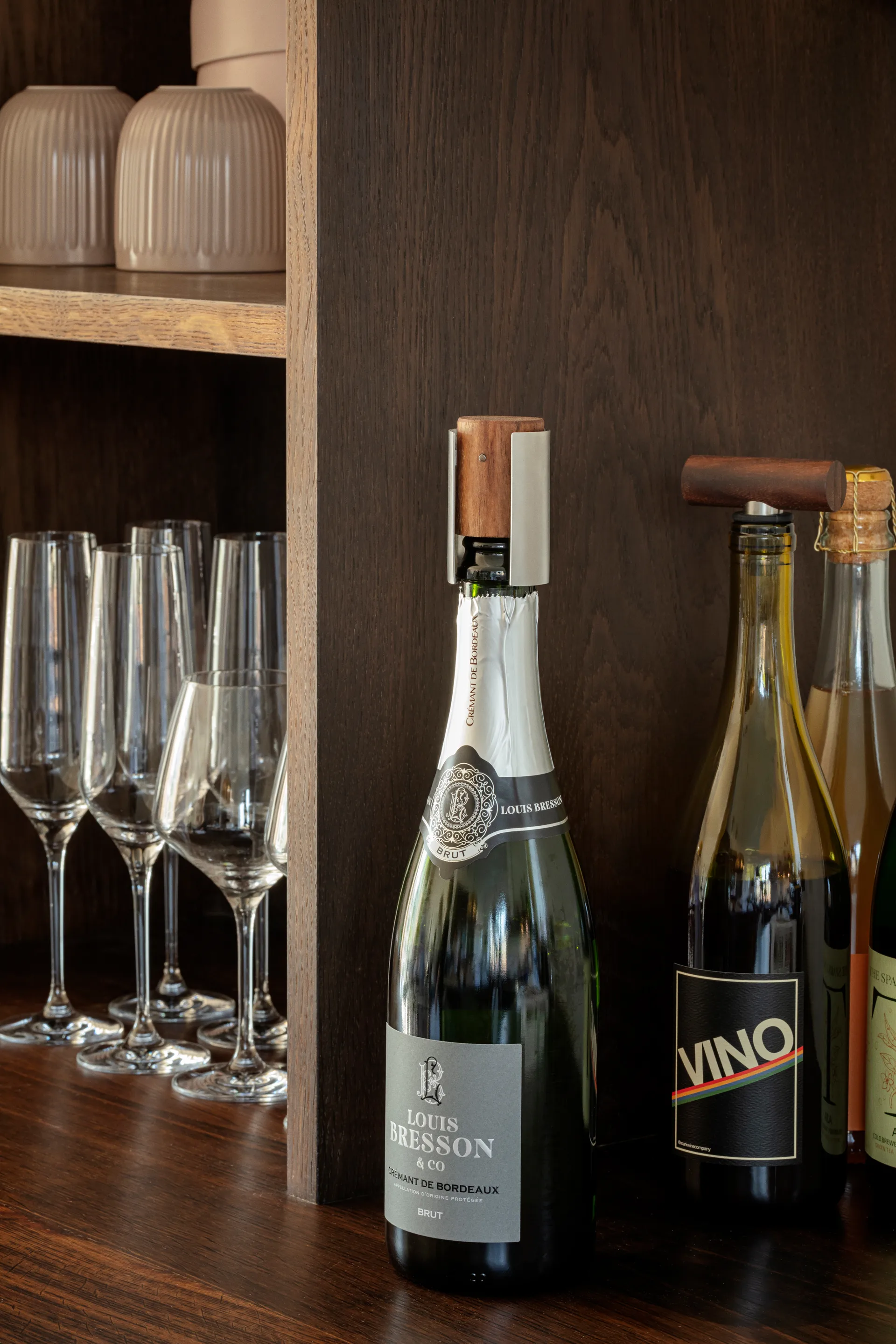 Liquid Lounge champagne cork, Walnut Eva Solo