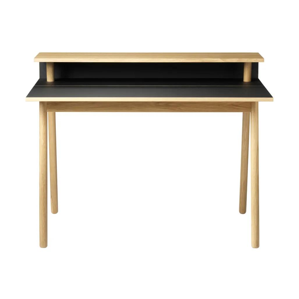 C68 Nørrebro desk, Nero-oak nature lacquered FDB Møbler