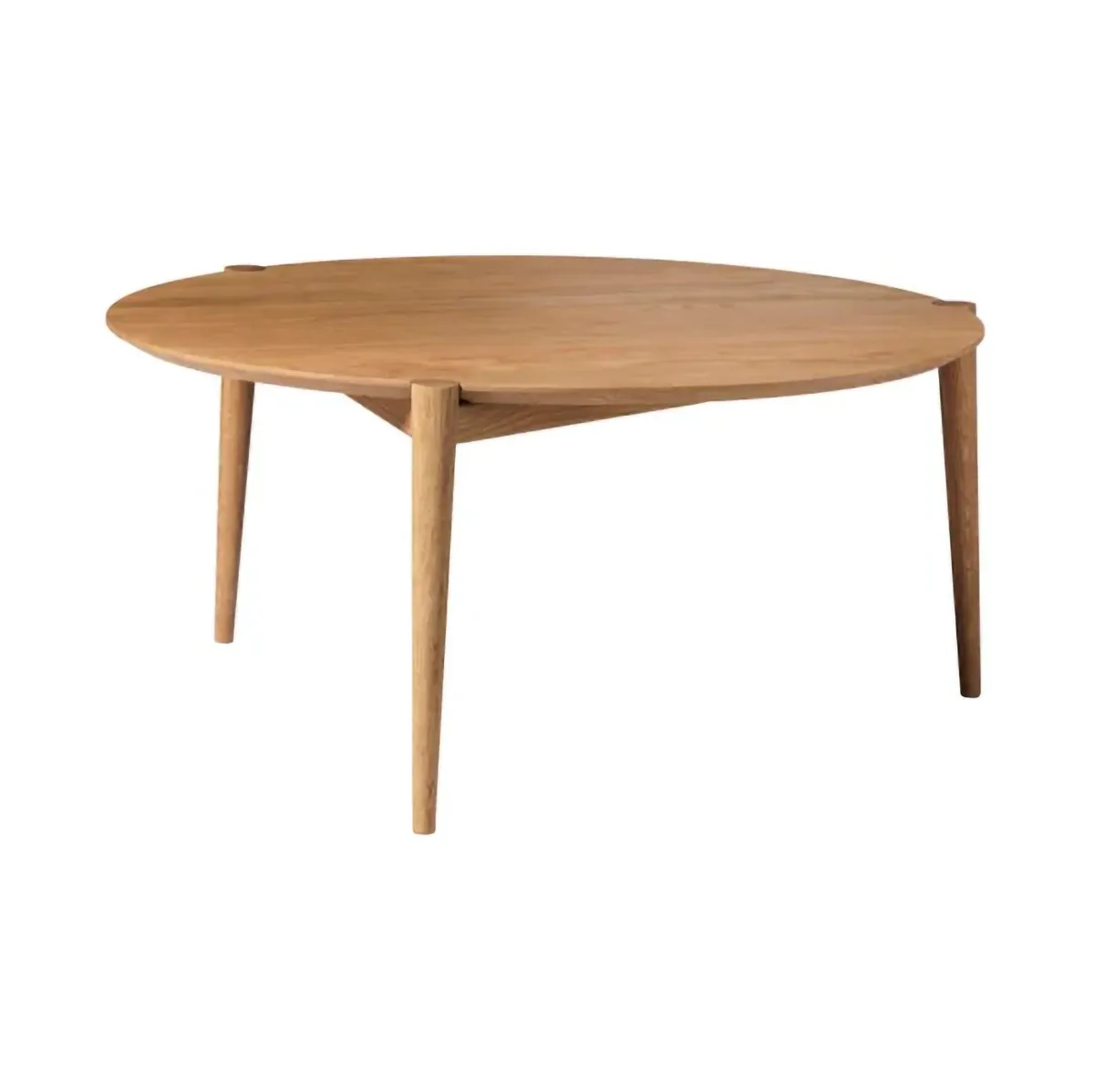 D102 Søs coffee table Ø85 cm, Oak solid oiled FDB Møbler