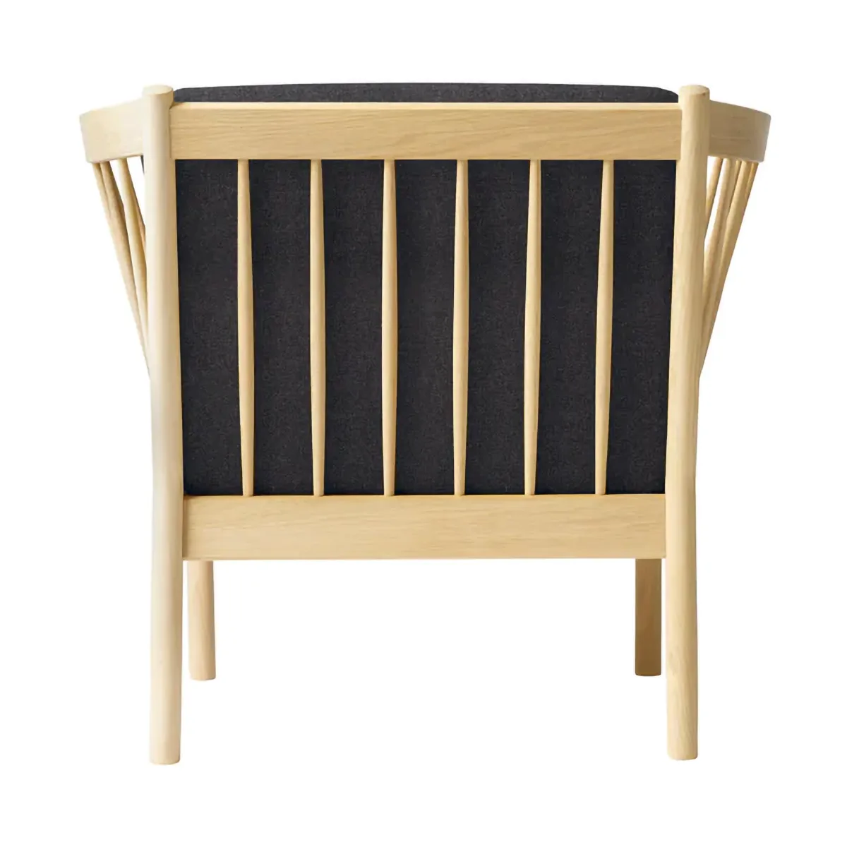 J146 armchair, Oak lacquered-dark grey FDB Møbler