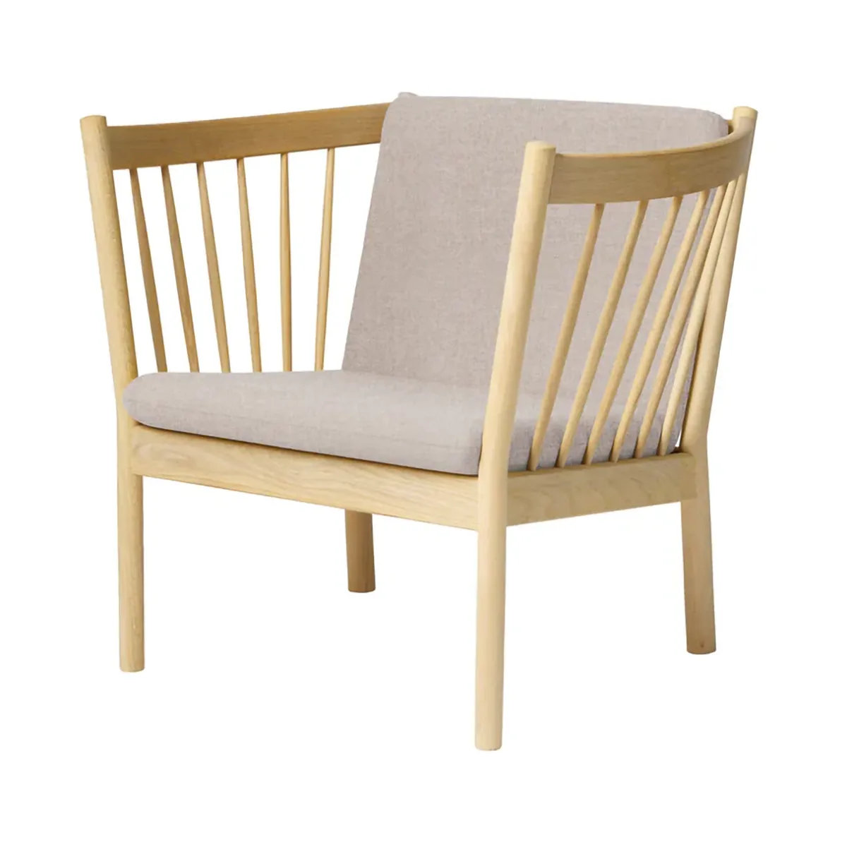 J146 armchair, Oak lacquered-light grey FDB Møbler