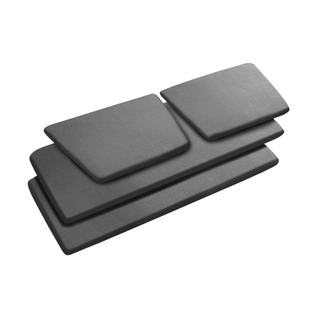 J148 seat cushion, Black leather FDB Møbler