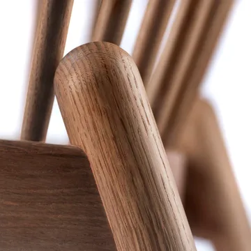 J166 Jørna chair - Smoked oak-green - FDB Møbler