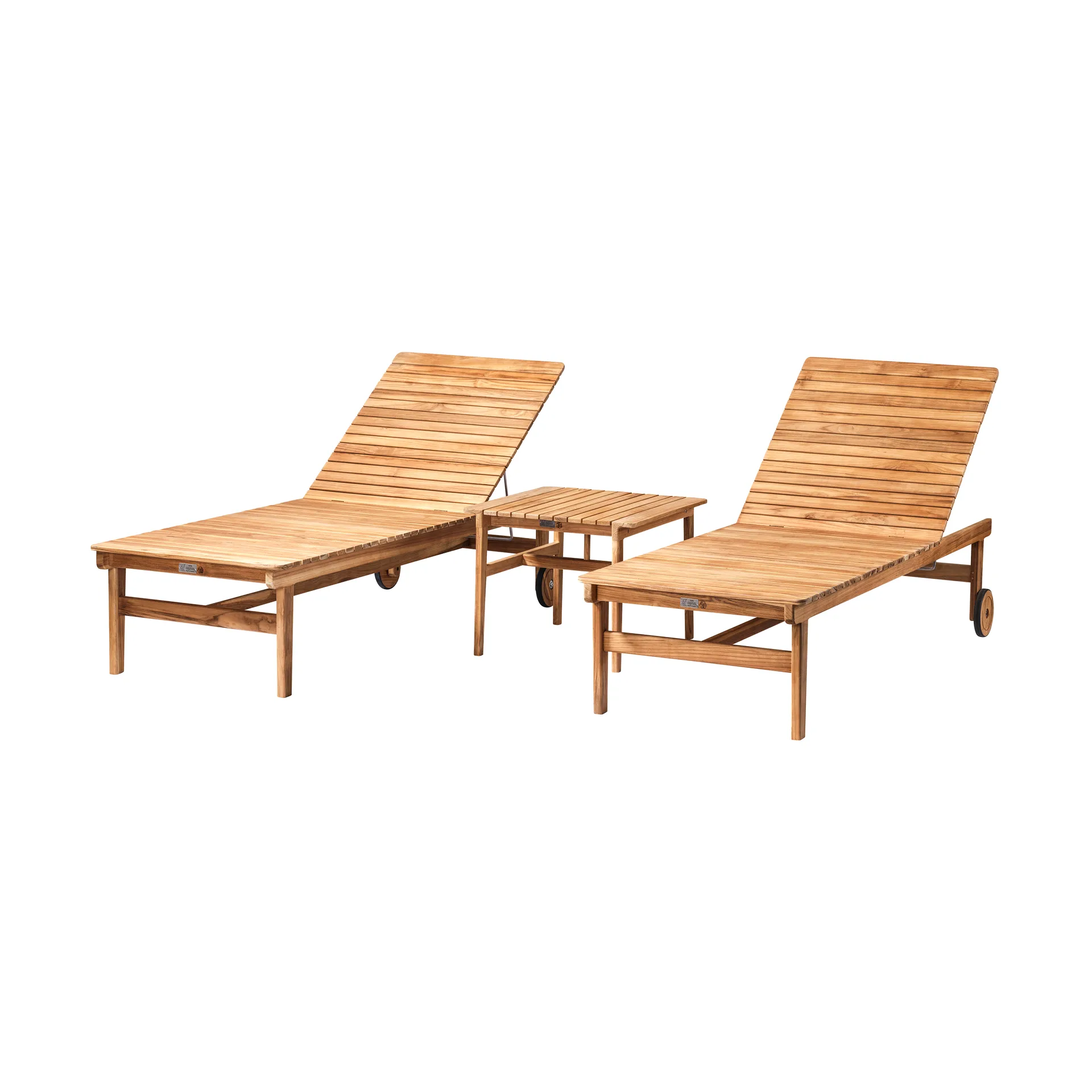 M19 Sammen lounge table 61.5x47.7 cm, Teak-nature oiled FDB Møbler