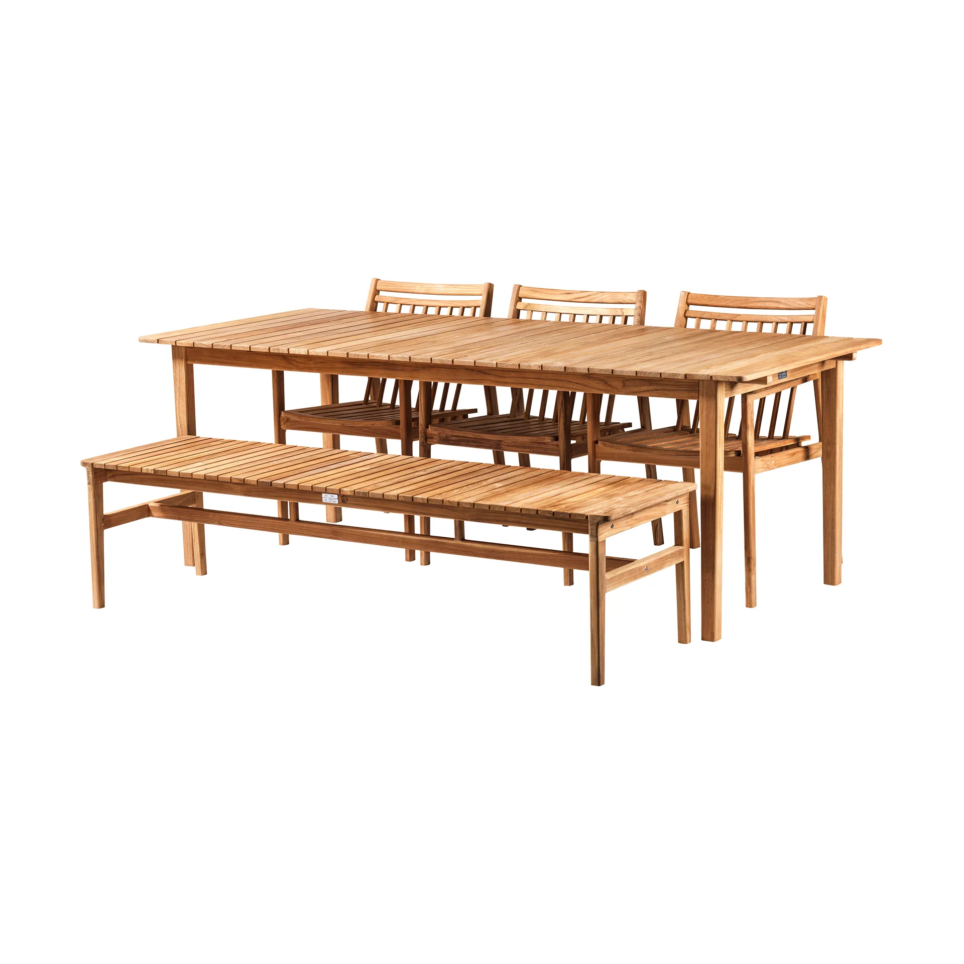 M2 Sammen garden table, Teak-nature oiled FDB Møbler