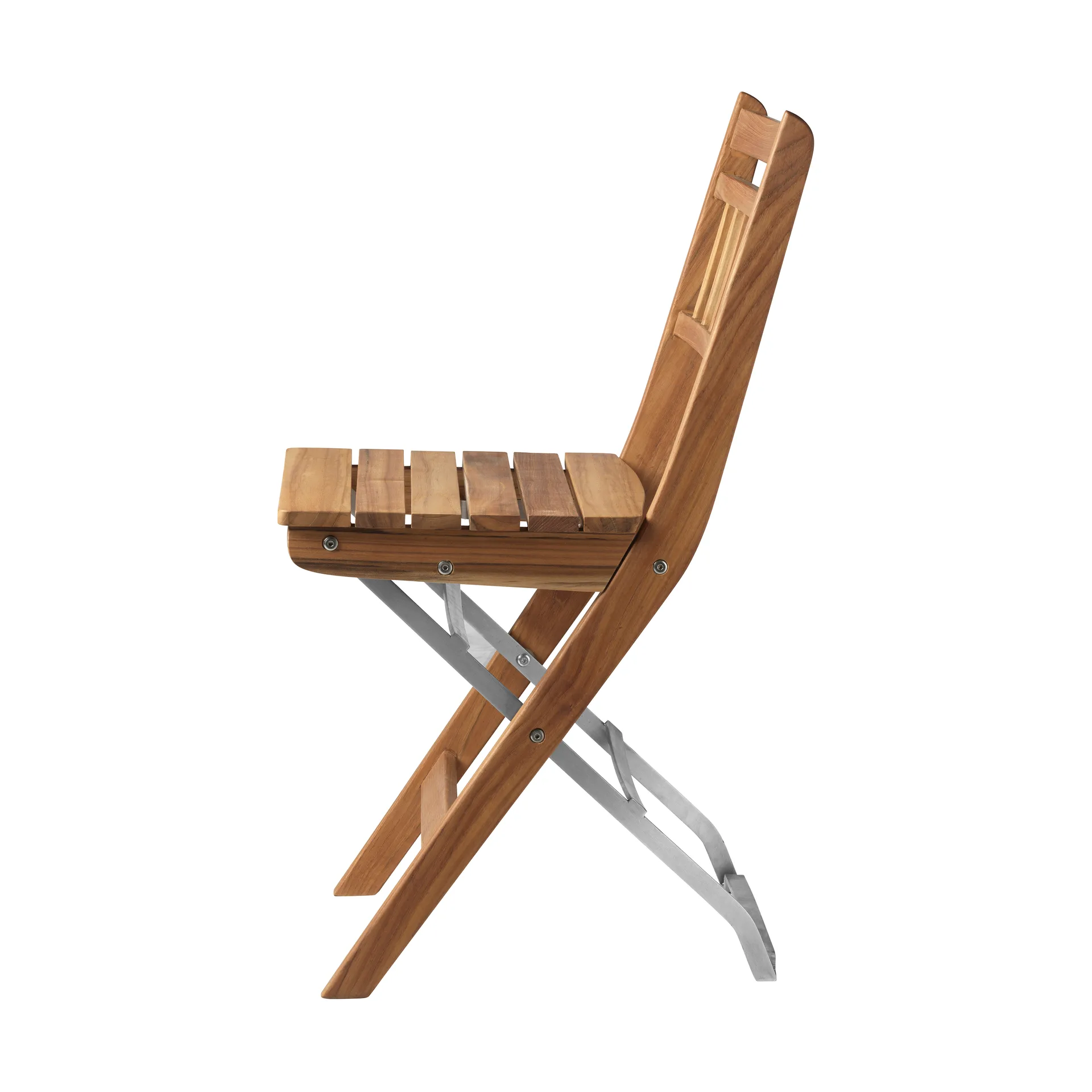 M23 Lilleø balcony chair, Teak-stainless steel FDB Møbler