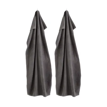 R33 Kirkeby bath towel 2-pack - Granite gray - FDB Møbler