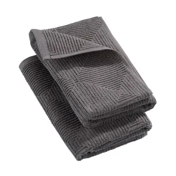 R33 Kirkeby towel 2-pack - Granite gray - FDB Møbler