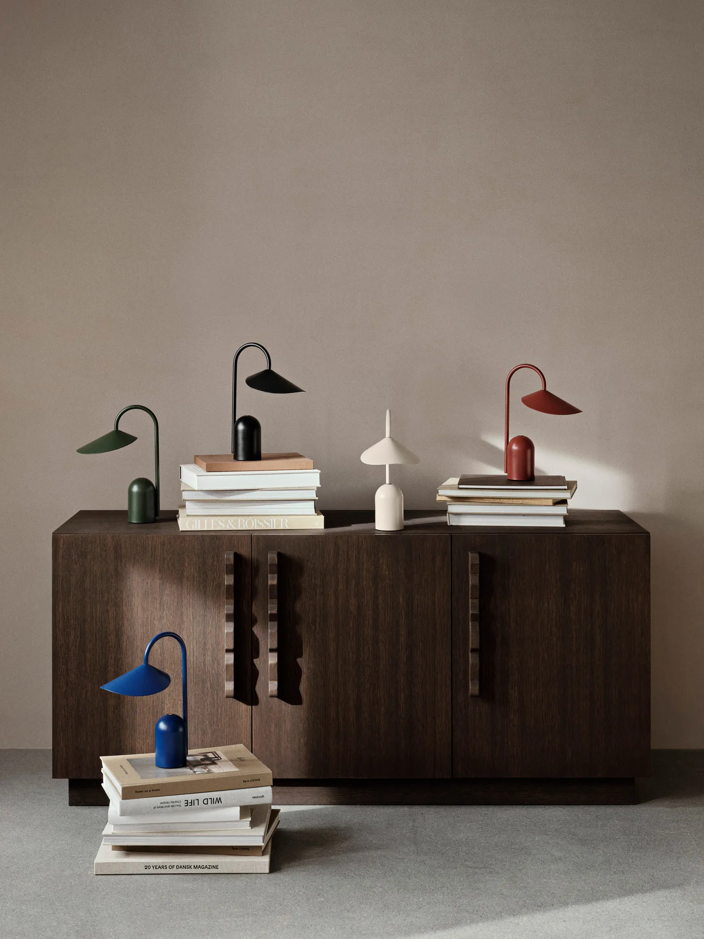 Arum portable lamp, Black Ferm Living