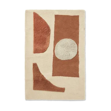 Bloco tufted rug - Blush-off white, 80x120 cm - Ferm Living