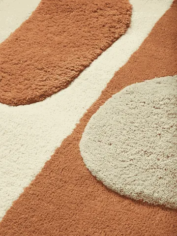 Bloco tufted rug - Blush-off white, 80x120 cm - Ferm Living