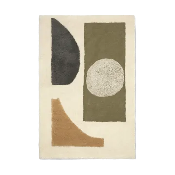 Bloco tufted rug - Green-off white, 80x120 cm - Ferm Living