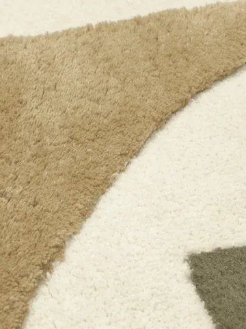 Bloco tufted rug - Green-off white, 80x120 cm - Ferm Living