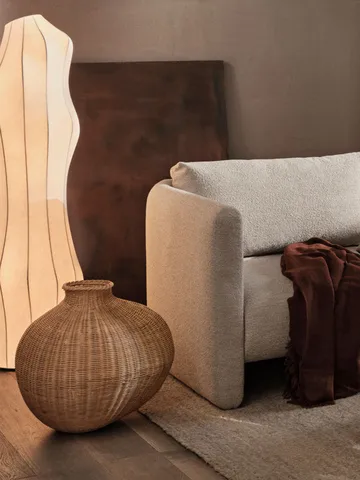 Bola braided floor vase - Natural - Ferm Living